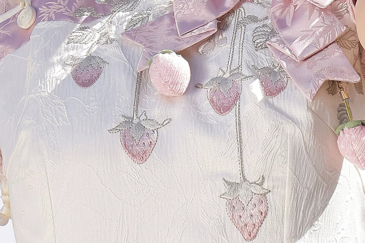 Women Summer Retro Qipao with Chinese-Inspired and Strawberry-Themed Casual Set