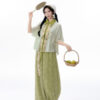Women-Summer-Song-Dynasty-Style-Short-Sleeve-Songku-Set-4 Women Summer Song Dynasty-Style Short-Sleeve Songku Set